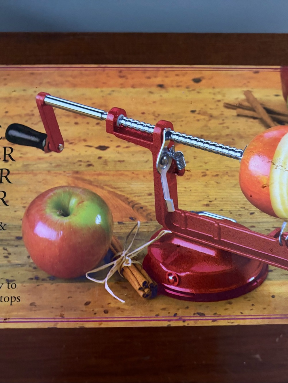 Apple Peeler Corer Slicer - Red